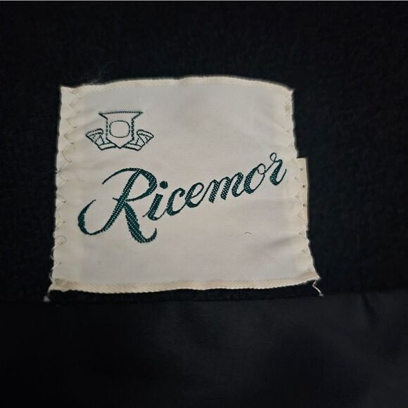 RICEMOR Vintage Wool Mink Collar Coat - Size 12 - Picture 9 of 12